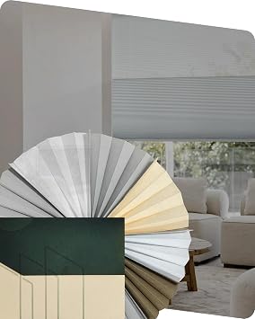 Yoolax Motorized Day & Night Cellular Shades with Remote, Custom Size