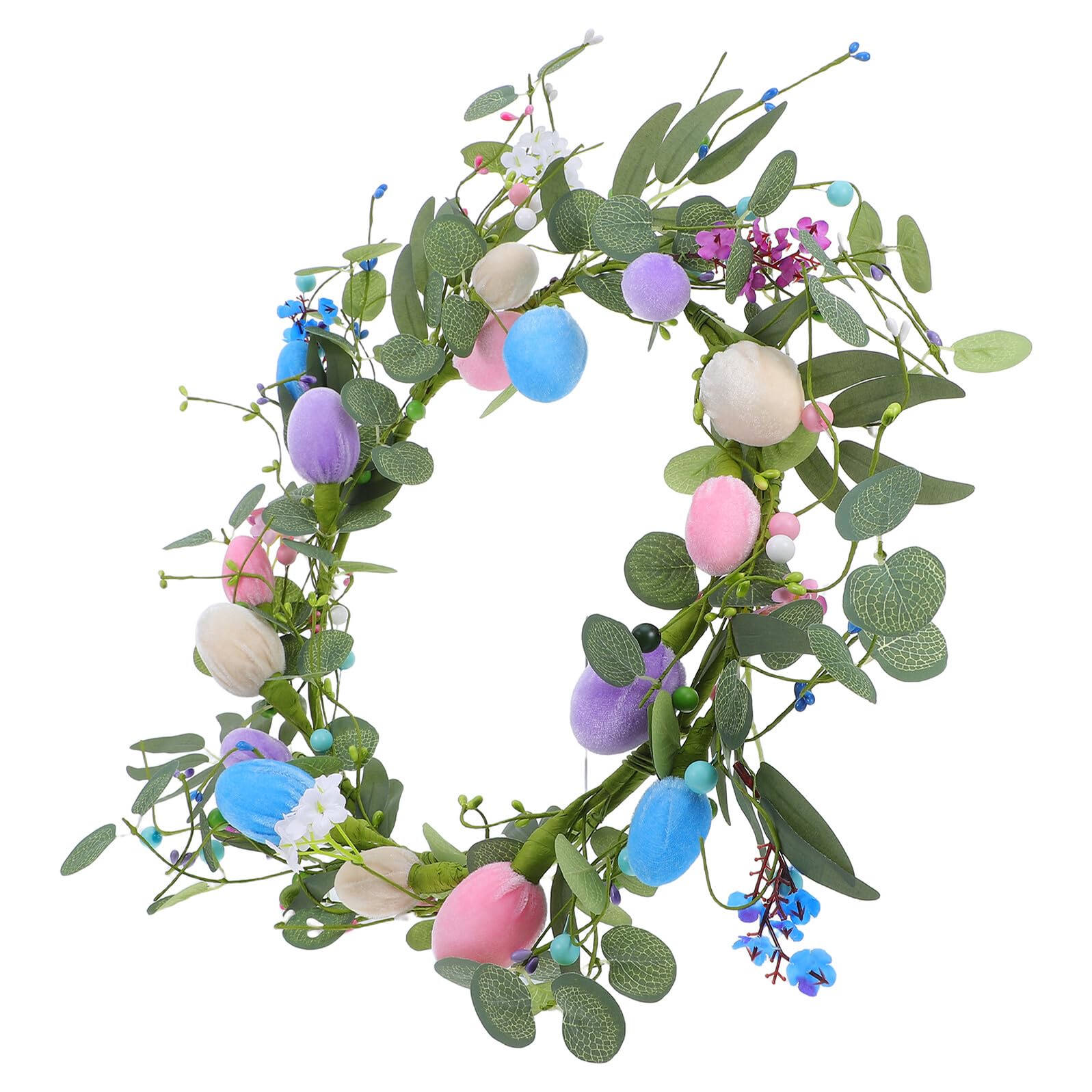 Mikikit Ghirlanda Di Uova Pastello Ghirlanda Per Esterni Decorazioni Pasquali In Stile Fattoria Ghirlande Per Porte D'Ingresso Decorazioni Pasquali Per