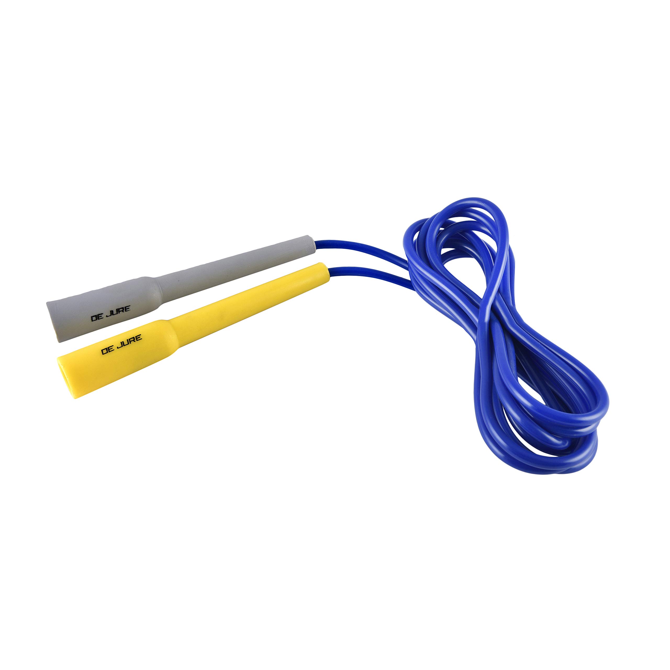 DE JURE FITNESS Adjustable Slim Shape Weight Loss Ball Pencil Speed Skipping Rope (275 cm, Color: Grey, Yellow and Blue) (B081Z9M6T9) Amazon Price History, Amazon Price Tracker