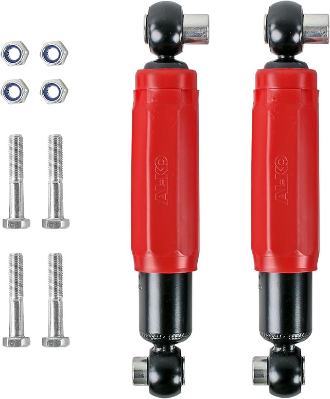 2 x ALKO Octagon Red Shock Absorbers, 1200 kg, for Caravans and