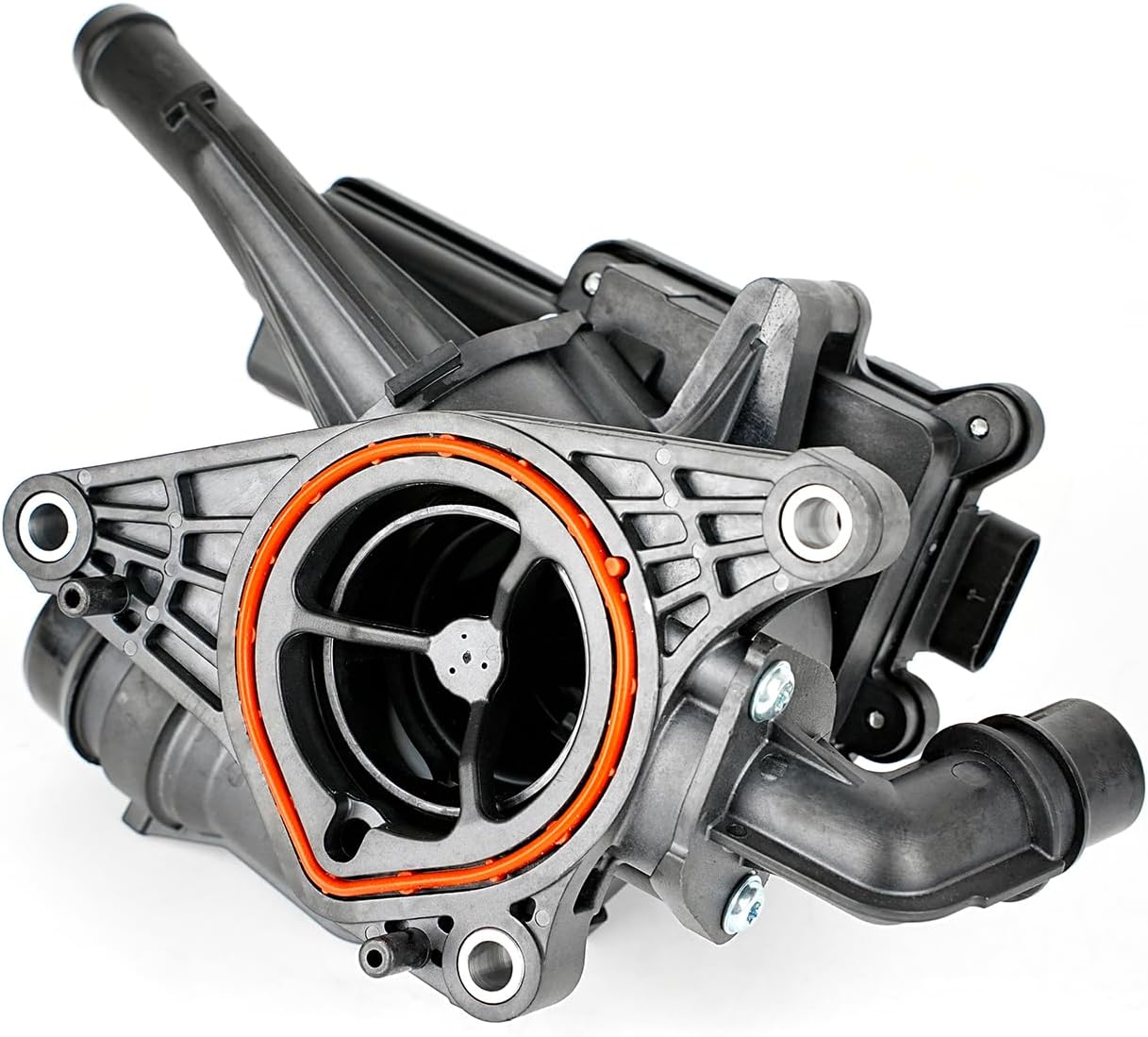 Engine Coolant Thermostat Housing Assembly for Kia K5 Sorento for Hyundai Kona Santa Fe Tucson 2021 2022 1.6L L4 Replaces 25600-2M810 256002M810