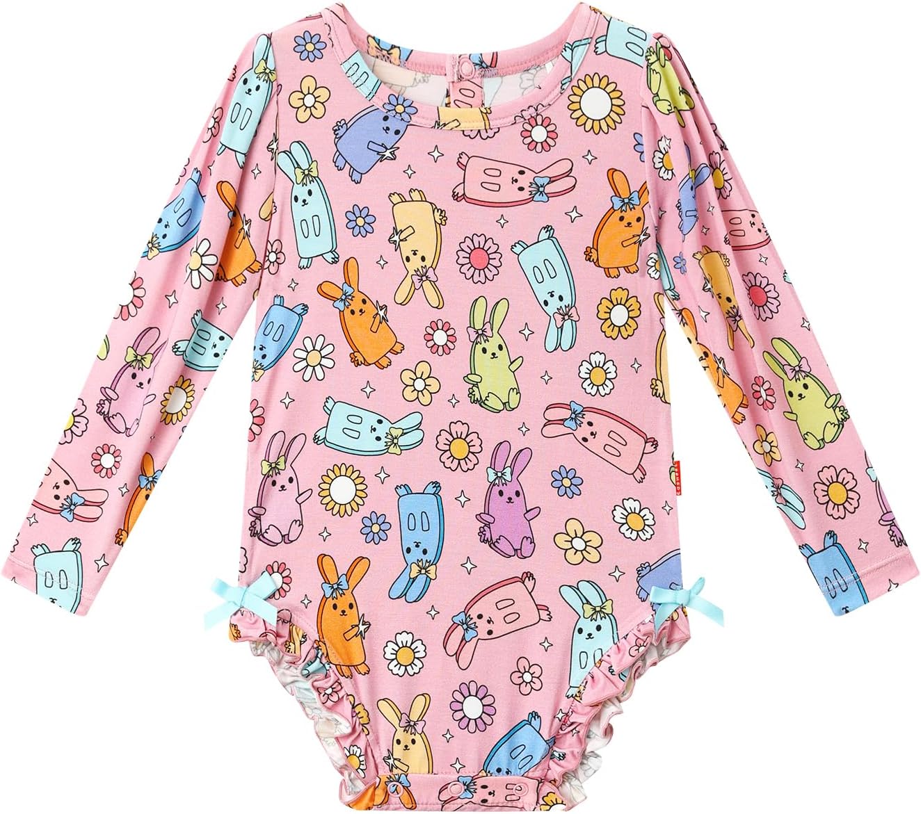 Baby Boy Girl Bodysuit Long Sleeve Bamboo-Derived Viscose One-Piece Romper