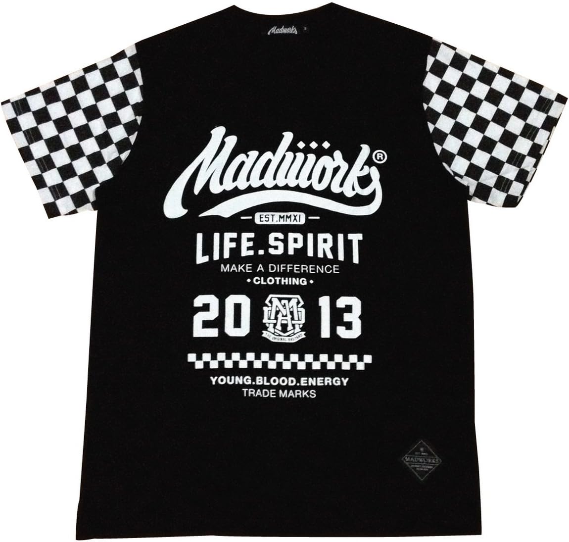T-Shirt Life and Spirit biker rock punk indie streetwear / TS055 sz S
