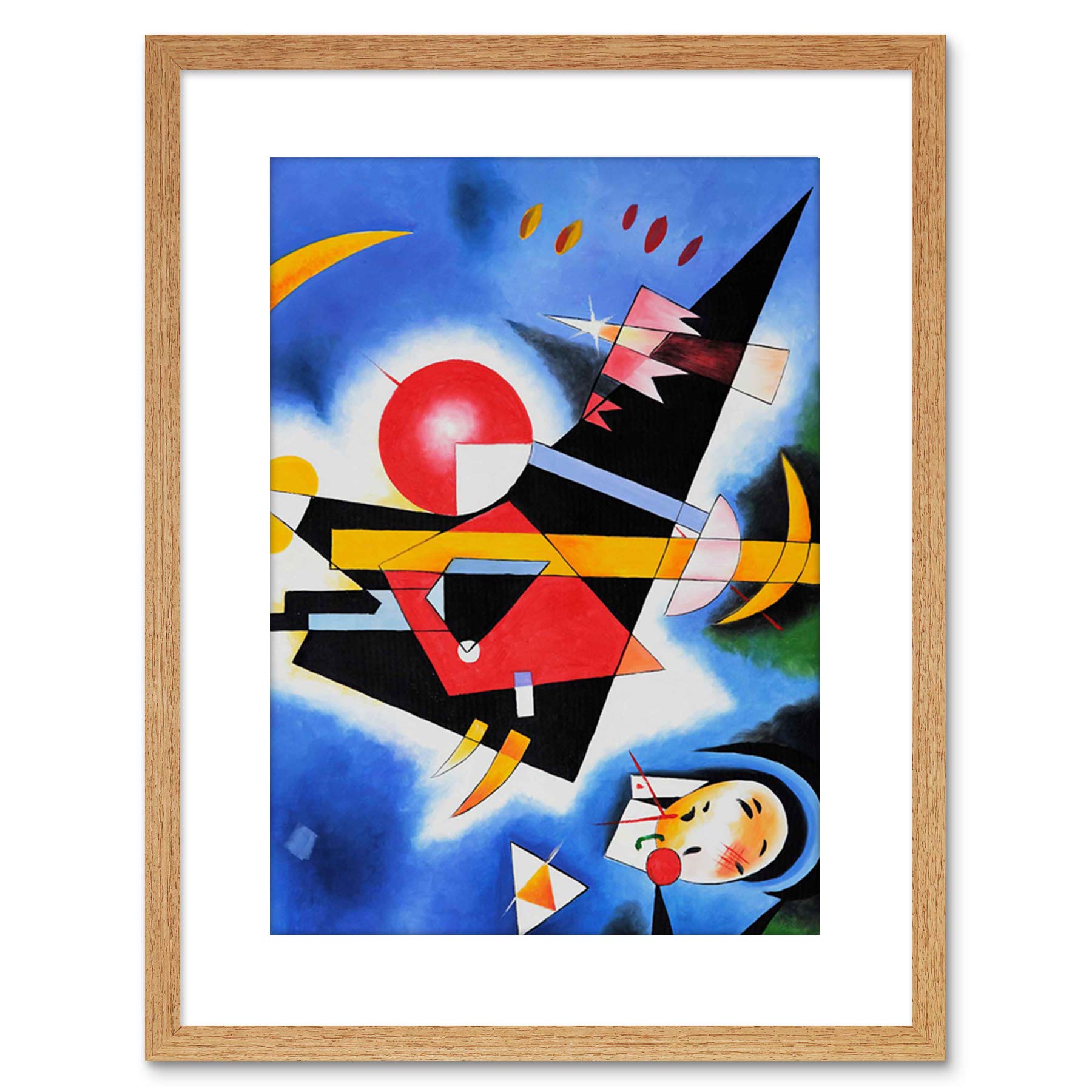 Wee Blue Coo IM BLAU IN BLUE BY WASSILY KANDINSKY FRAMED ART PRINT F97X10379