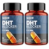 Talyvoriathor DHT Blocker for Men with Saw Palmetto & Biotin, Hair Growth Formula in Liquid-Filled Capsules, Hair Loss Supplements, Hair Regrowth Vitamins, Proprietary Herbal Blends - 180 Capsules