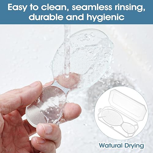 Miniatura 5 de Lima de pie de vidrio nano con 8 formas de vidrio transparente, removedor de callos lados ásperos y lisos, herramienta profesional de pedicura para