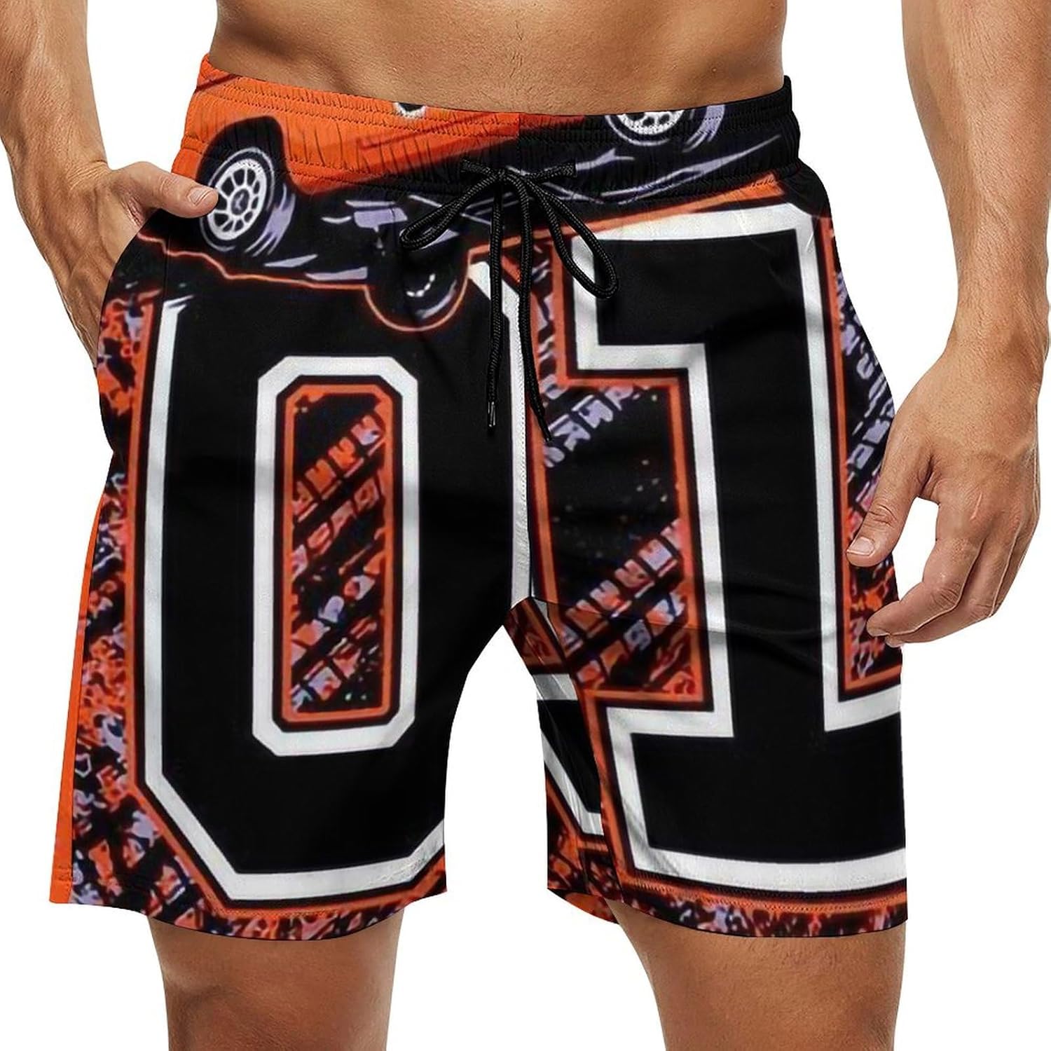 Mans Swimming Trunk for Hazzard Dukes Beach Pants,Swimming Beach Shorts Mesh Lining Bathing Suits