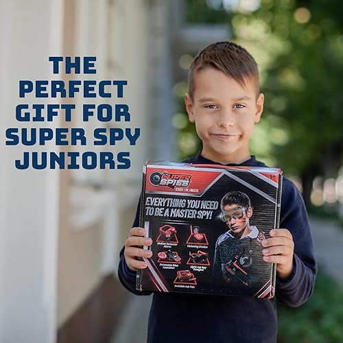 Miniatura 6 de SuperSpies Secret Agent Spymaster Kit - Spy Gear Ninja Juguetes y artilugios para niños de 8 a 12 años Kit de detective