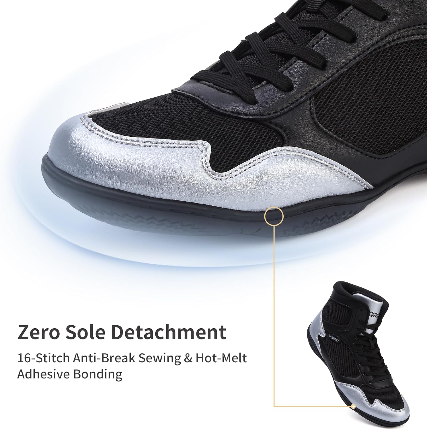 Wrestling Shoes Men Boxing Shoes for Men Pro Wrestling Boots High Top Fitness Weightlifting Powerlifting Shoes - Image 4