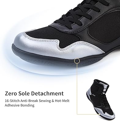 Wrestling Shoes Men Boxing Shoes for Men Pro Wrestling Boots High Top Fitness Weightlifting Powerlifting Shoes