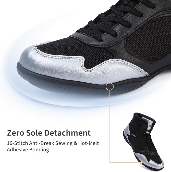 Wrestling Shoes Men Boxing Shoes for Men Pro Wrestling Boots High Top Fitness Weightlifting Powerlifting Shoes