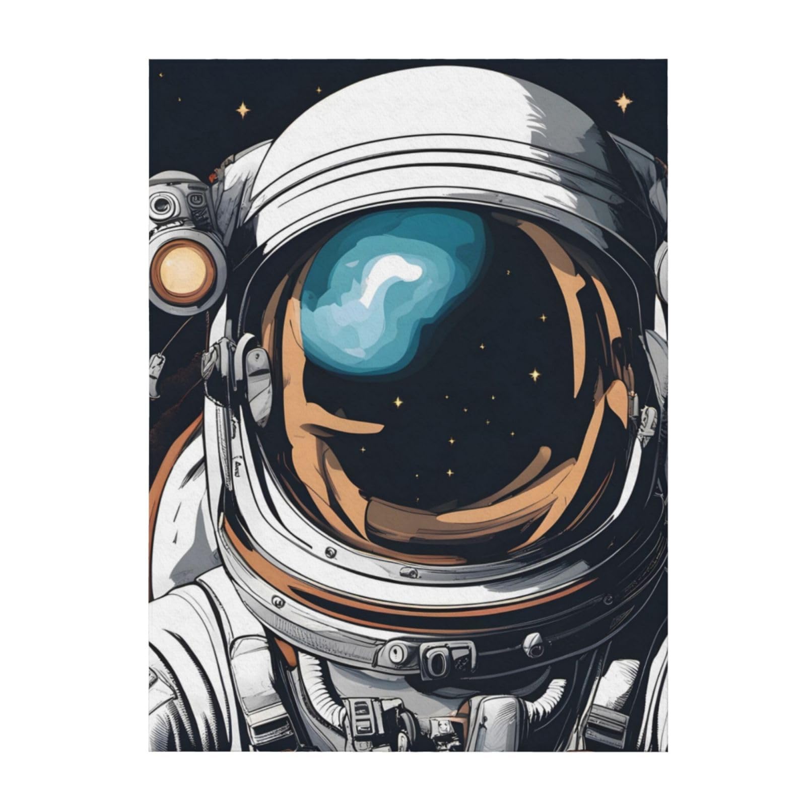 Couverture imprimée astronaute haute qualité durable et chaude pour lit