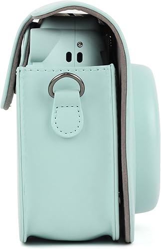 Miniatura 5 de Funda de piel sintética para cámara compatible con Fujifilm Instax Mini 11 9 8 Cámara de película instantánea con correa ajustable para el hombro,