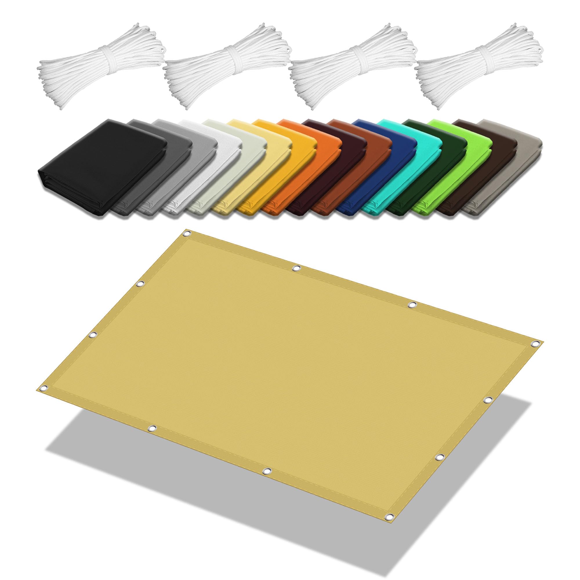 Voile pare soleil 6 x 10 m pour ombrager un grand patio sans étouffer
