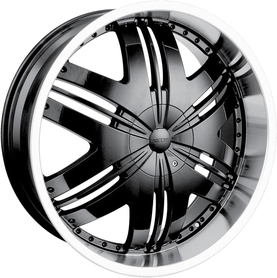 Phoenix Phoenix Black/Machined Lip - 22X9.5 6-Bolt 135/139.7 +30Mm 87Mm