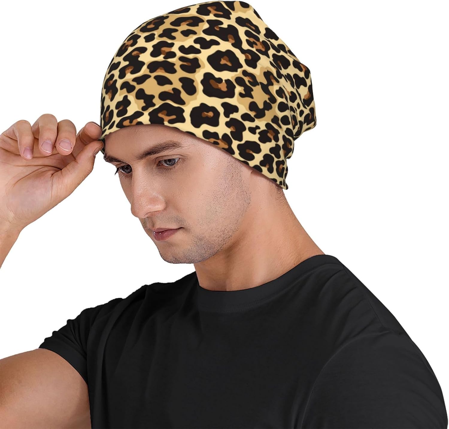 Beanie Hat Slouchy Knitted Cap for Adults Men Women Skull Hat Cancer Chemo Headwear Gift Jogging Cycling Warm Cap - Image 6