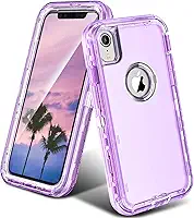 ORIbox Capa compatível com iPhone XR, capa transparente resistente à prova de choque antiqueda