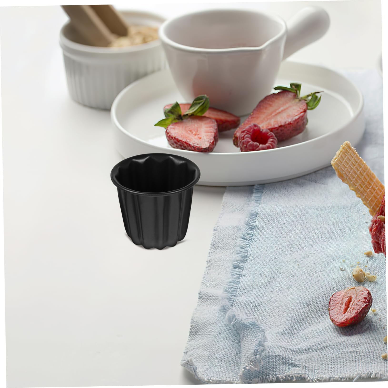 8pièces Moules à Cannelés Antiadhésifs Set De Multifonctions Pour Muffins Gâteaux Et Puddings Ustensiles De Boulangerie Pour Cuisine Boulangerie Et Restaurants