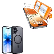 TOCOL 2 Pack iPhone 17 Shatterproof Screen Protector Bundle with iPhone 17 Magsafe Case 3 Items