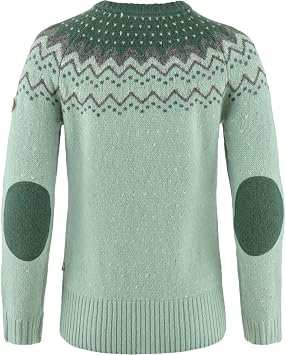 Fjallraven F89941674-679S Ovik Knit Sweater W Misty Green-Deep Patina S