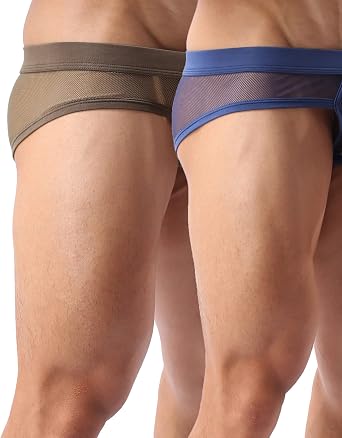 Mens Sexy Micro Mesh Briefs Soft Breathable Underwear Cool Mens Briefs Pack
