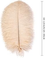 Vista 117 de 24 piezas de plumas de avestruz blanco natural de 10-12 pulgadas (25-30cm) para centros de mesa de bodas y fiestas, arreglos florales y decoración