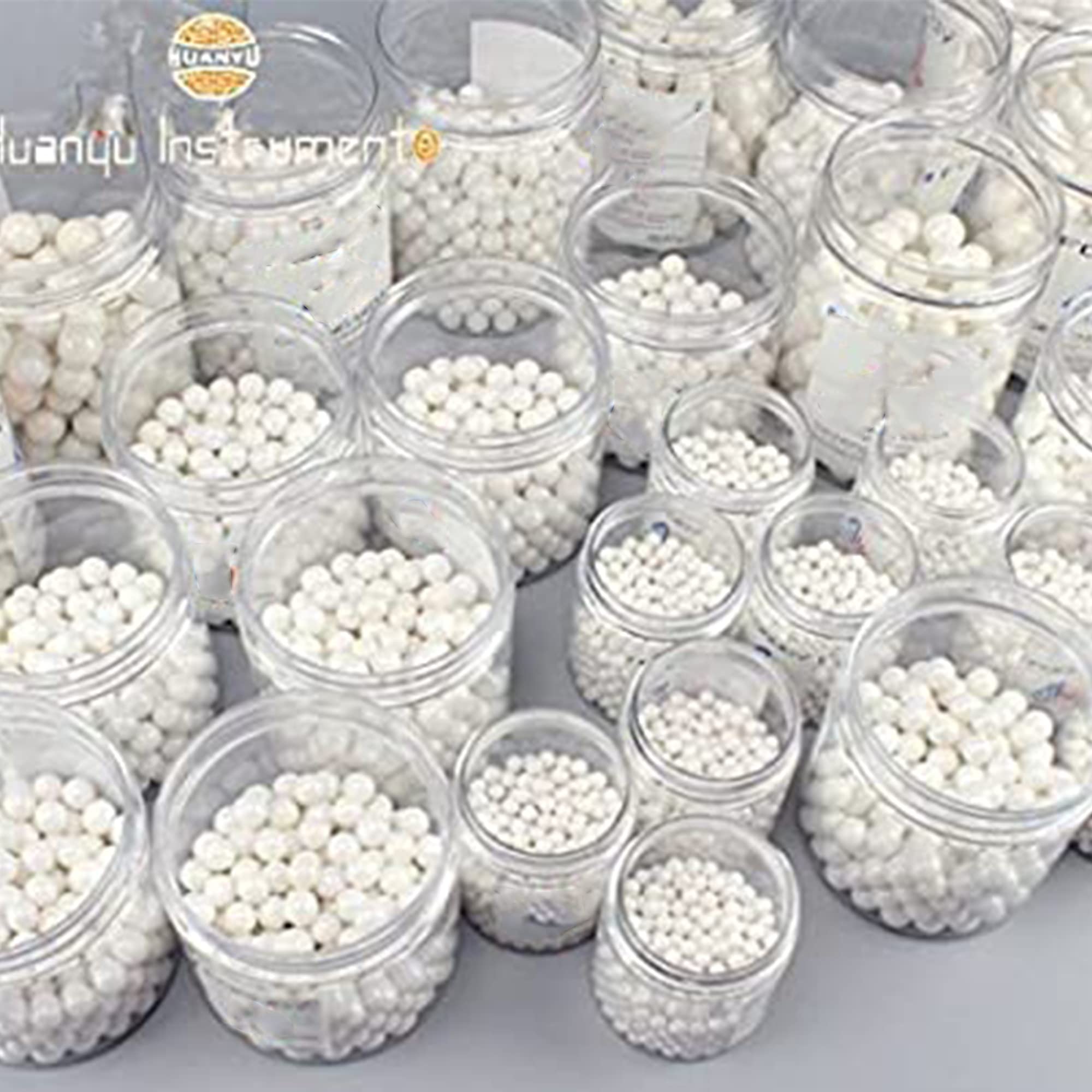 Huanyu Bolas de molienda de óxido de circonio estabilizado de itrio de 1000g para molino de bolas planetario de laboratorio (10 mm)