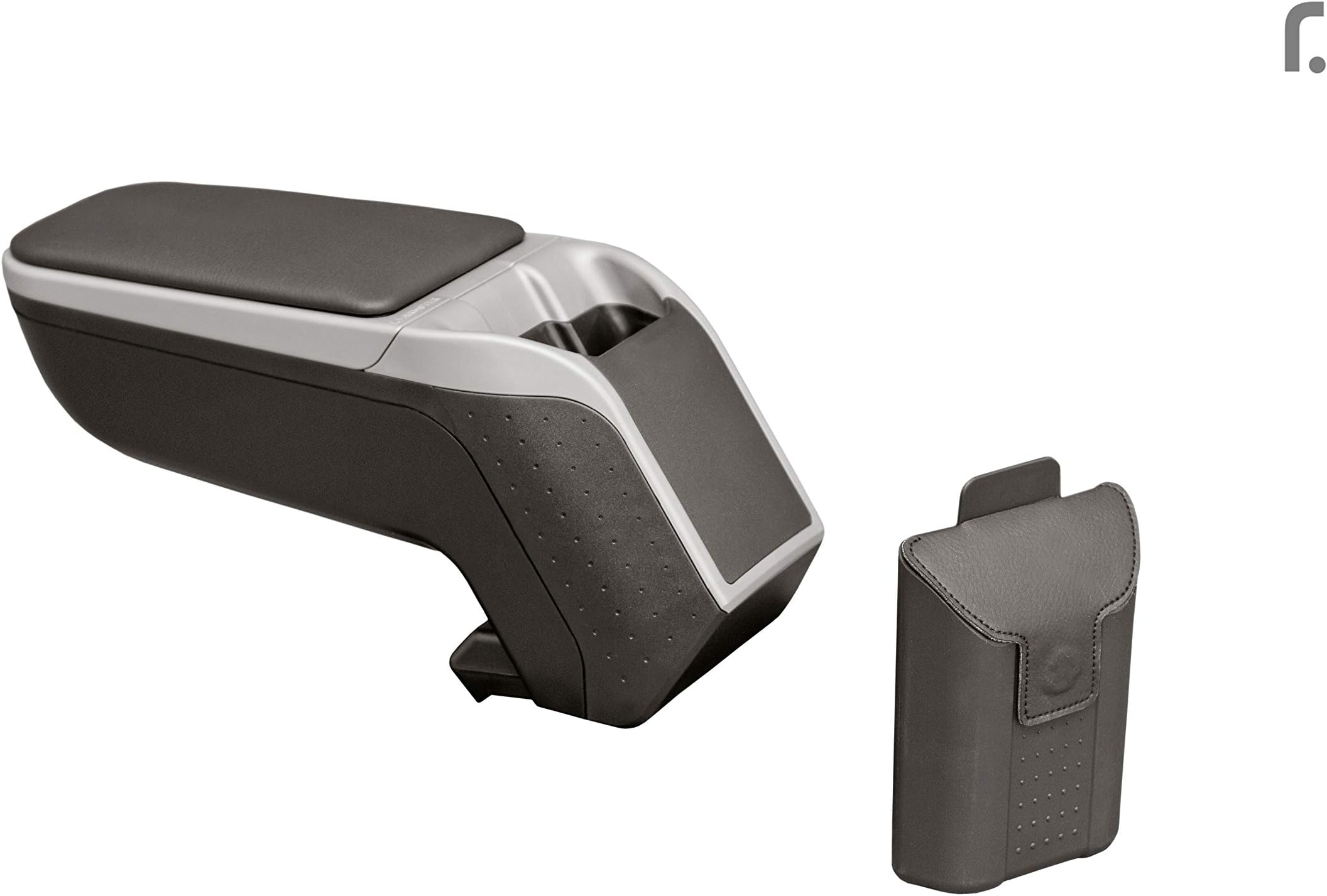 Armrest Specific Black/Grey Armster 2 for Smart for2/for4 (2015-). With Storage Compartment and Foldable.