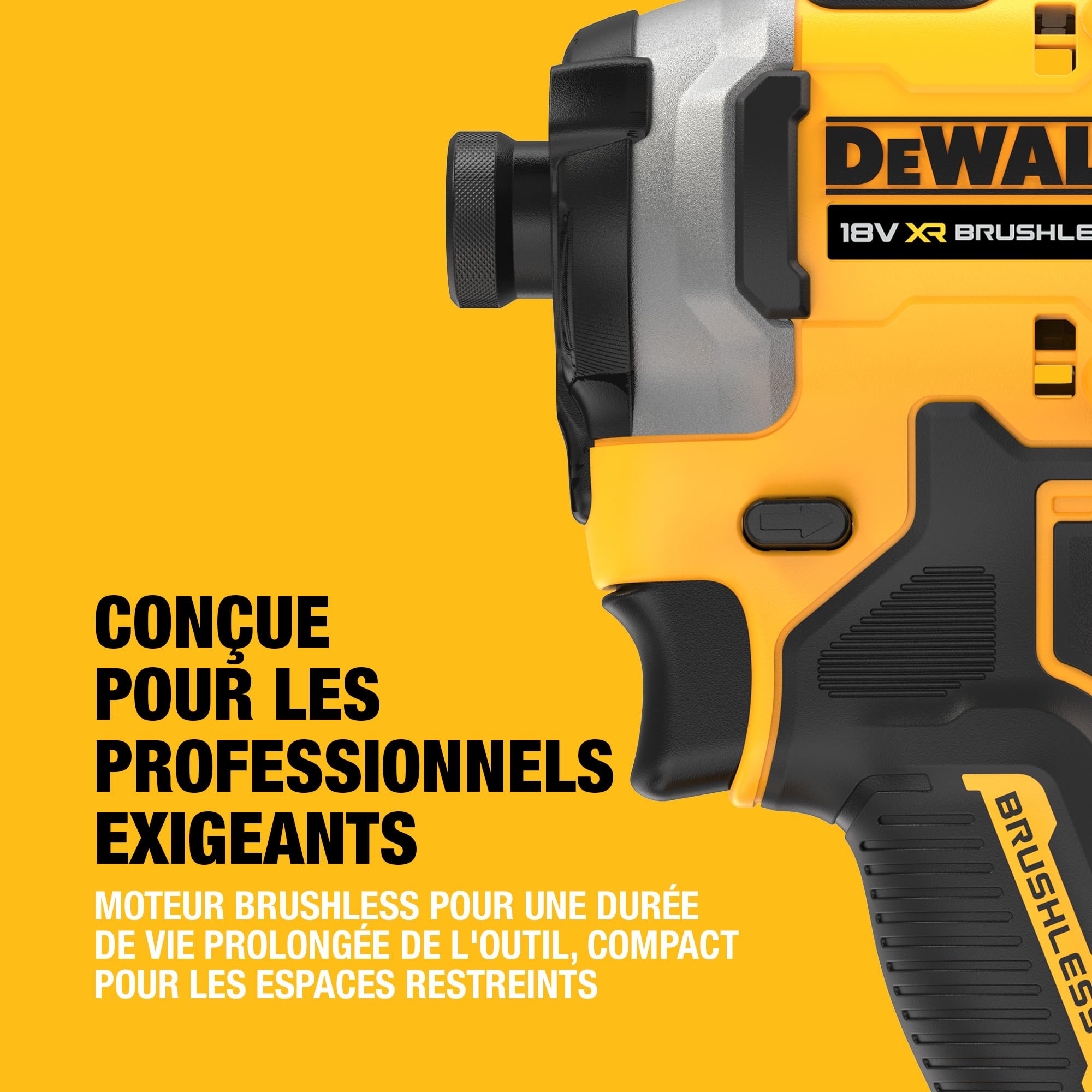 DEWALT Visseuse à Chocs Compacte XR 18V Brushless DCF850N-XJ