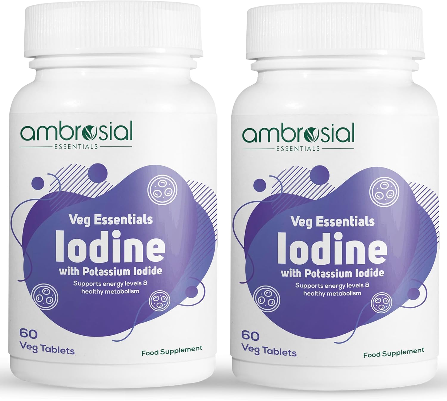 Ambrosial Iodine 5000mcg Tablets (Pack of 1-60 Tablets)