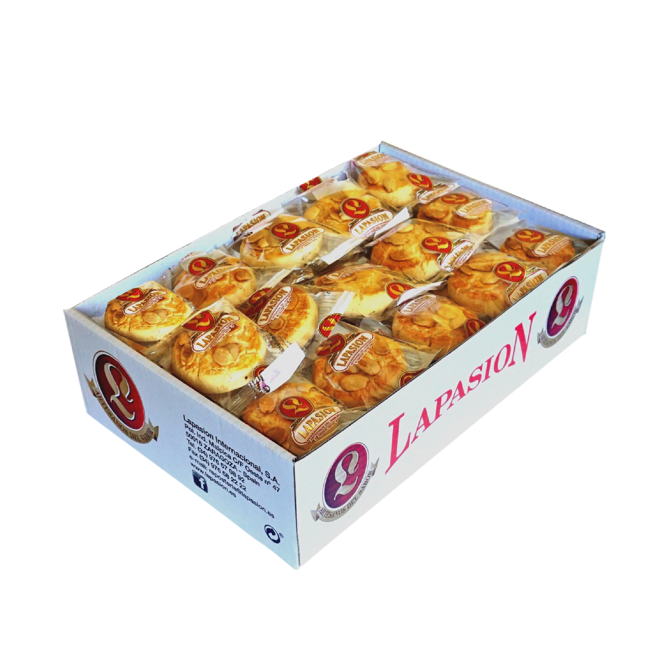 LAPASION - Galletas con almendra | Sin azúcar | Biscotes | Trigo | Biscotes Almendras | 2.5Kg
