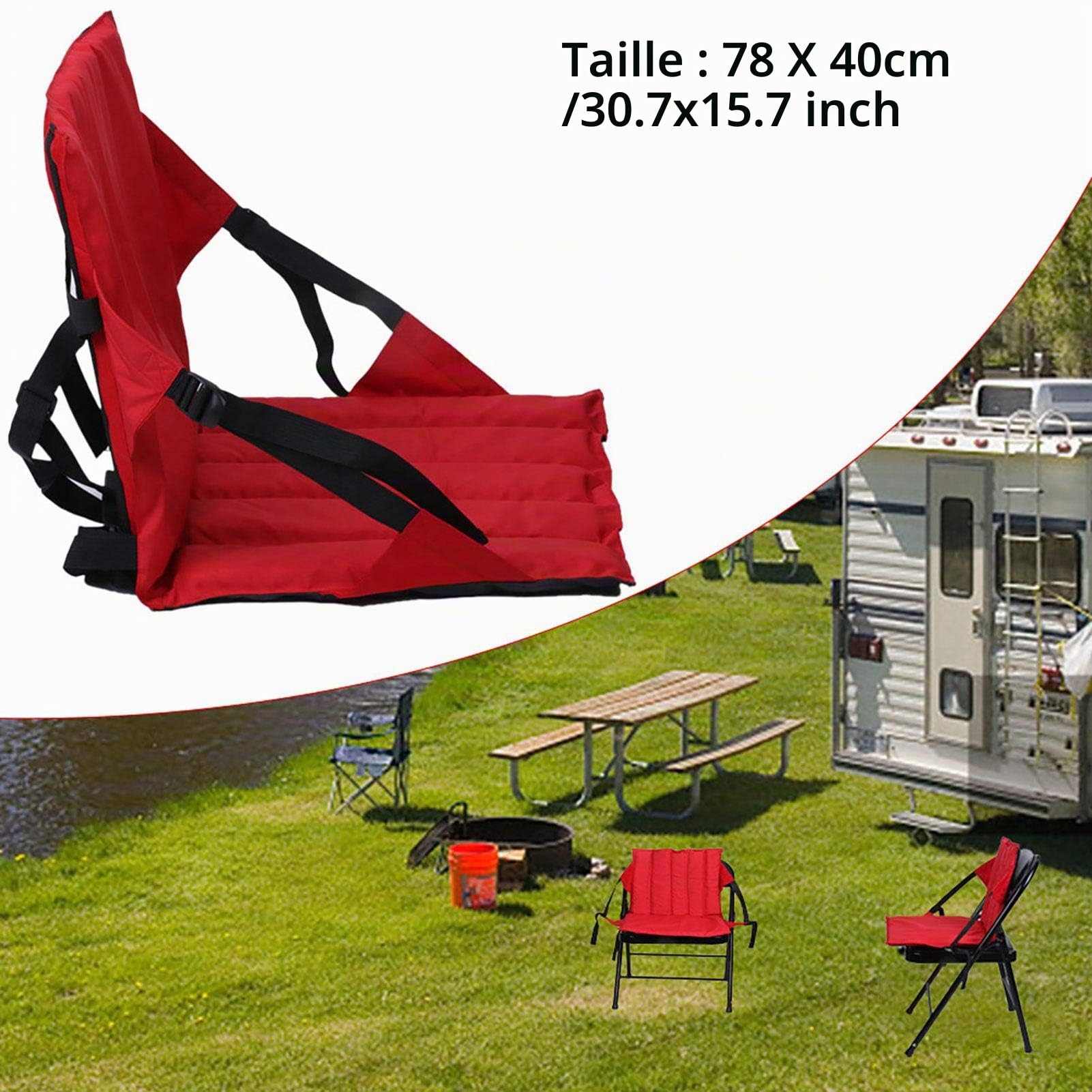 Bibest Siège Kayak - Siège de Kayak pour pagaie avec Sangles Robustes - Kayak Seat Pad - Amovible Antidérapante Rembourré Canoë Siège pour la pêche, Le Kayak, Le Rafting, Le canoë