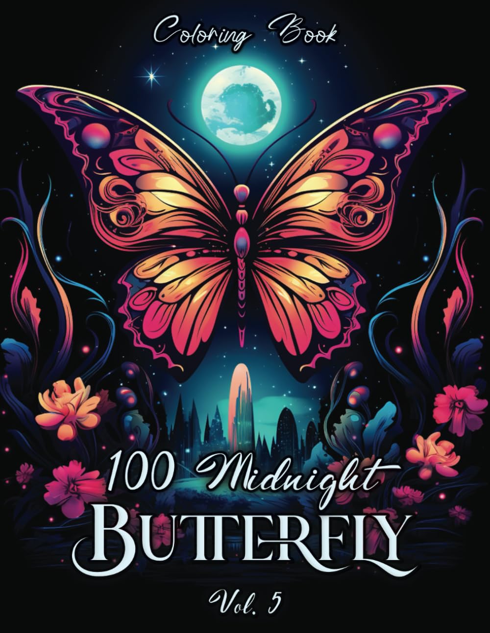 MIDNIGHT BUTTERFLY Vol. 5: coloring book for adults