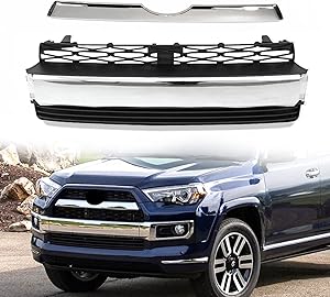 Amazon.com: HAPSO Front Bumper Lower Grille+Chrome Strip Trim Suit Fit ...