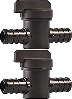 Vista 6 de SharkBite Válvula de bola de crimpado de polietileno de 3/4 pulgadas, paquete de 2, tubo PEX, PE-RT, 24607Z2