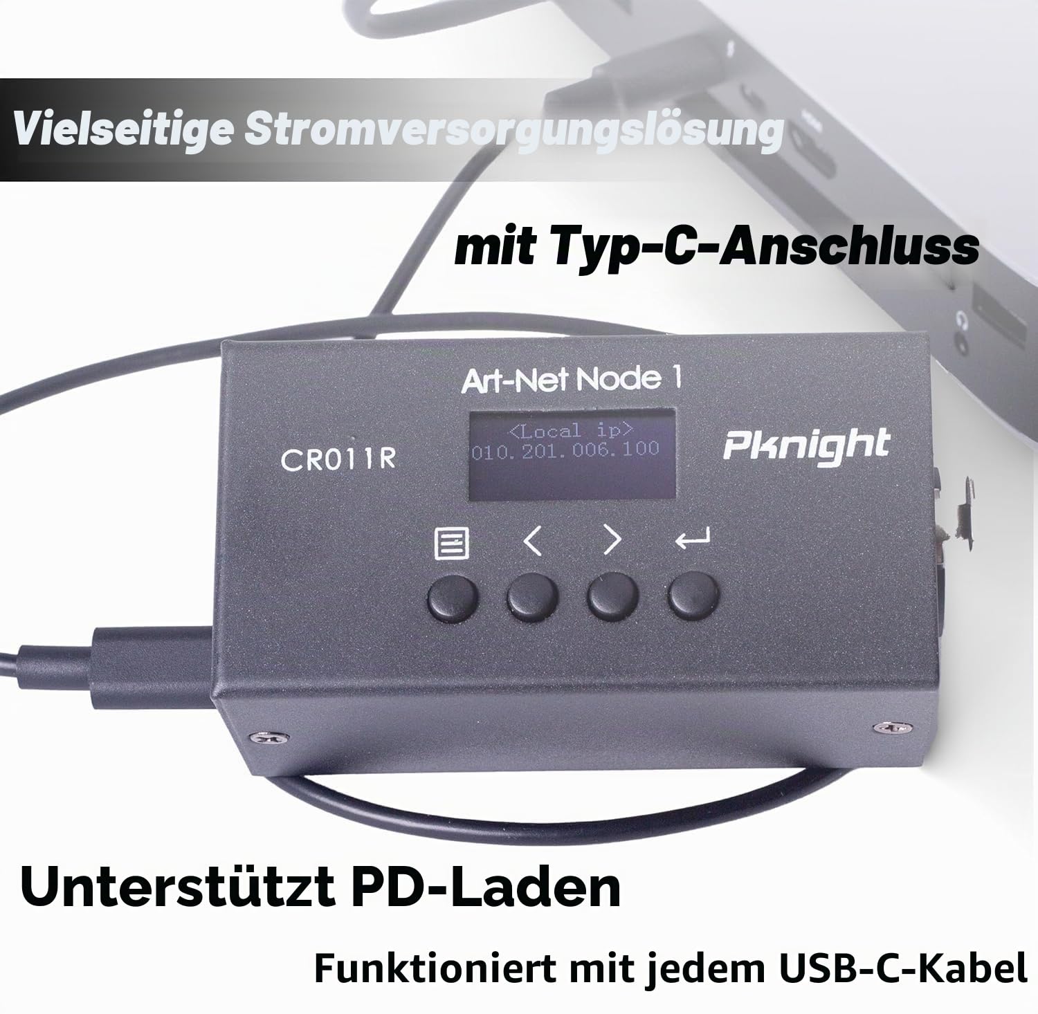 Bidirektionales ArtNet-DMX-Ethernet-Lichtsteuerungsinterface Ein Universum CR011R-3pin