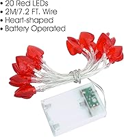 Vista 3 de AOSTAR Luces de San Valentín Luces de Cadena en Forma de Corazón para el Día de la Madre y del Padre, Boda, Propuesta, Cumpleaños y Días Festivos