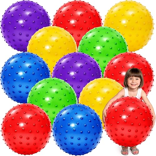 Miniatura 7 de Jerify Knobby Balls - Pelota sensorial hinchable a granel, suave, inflable, masaje, juguete de plástico para fiesta escolar, juego en interiores
