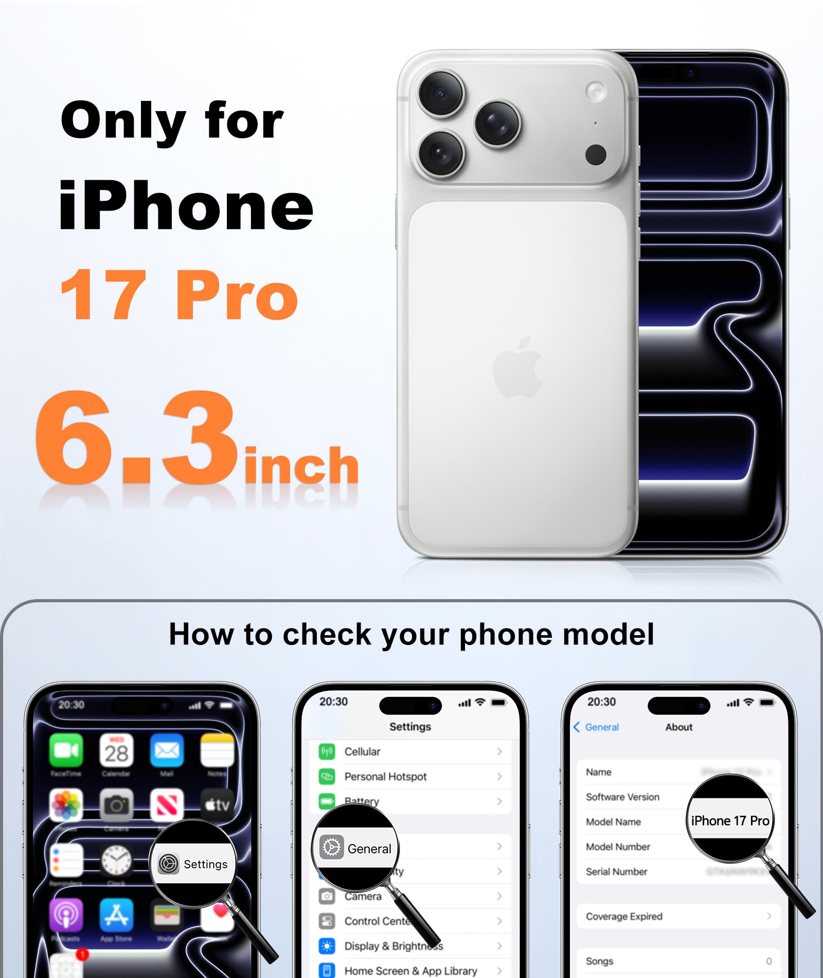 Photo 1 of FNTCASE iPhone 17 Pro Case Light Blue Translucent Slim Matte
