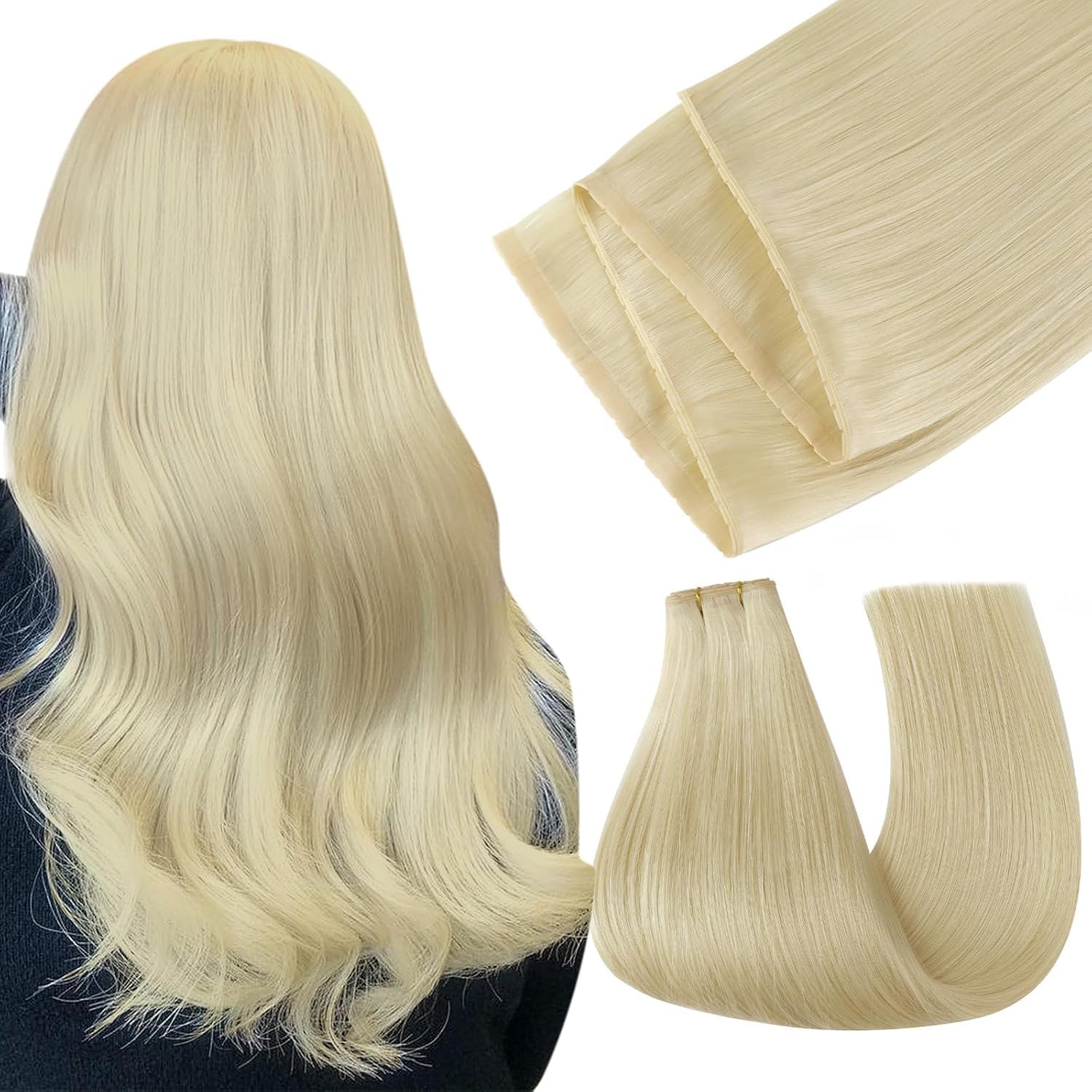 Easyouth Extension Echthaar Weiche Textur Extensions Remy Haar