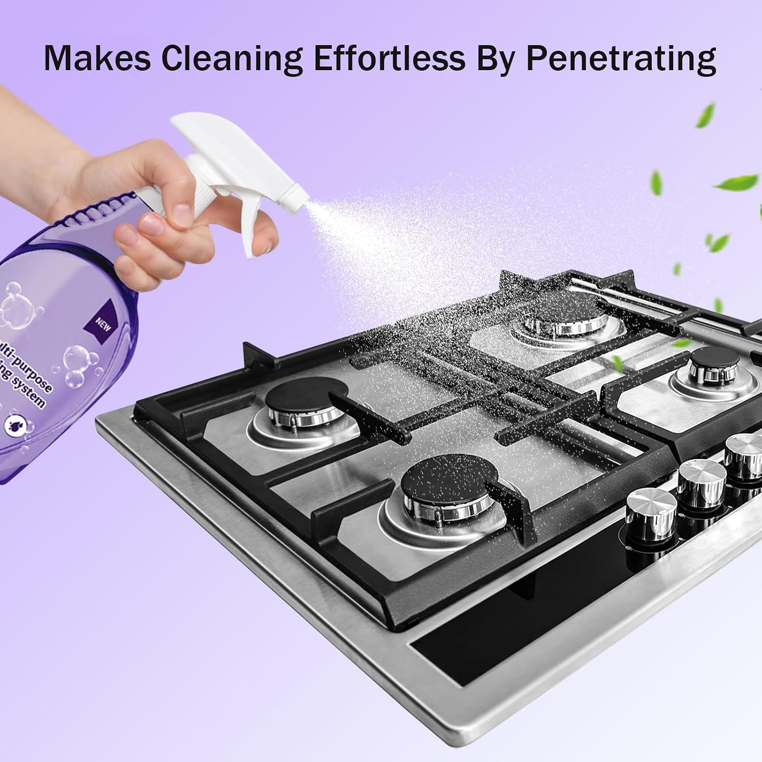 Clean Spray Cleaner for Ovens, All-Purpose Cleaning Spray, Multi-Surface Cleaner for Households, Instant Stain Removal (1 Bottle+18 Pcs Concentrated Cleaning Tablets)