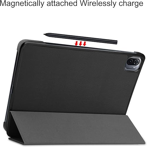 Miniatura 5 de Funda para tablet Xiaomi Mi Pad 5MiPad 5 Pro de 11 pulgadas 5G 2021 Slim Tri-Fold Stand Smart Case, multiángulos de visión, carcasa rígida, funda