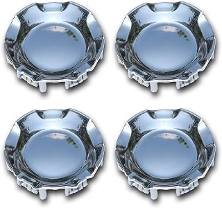 FUSCH 4PCS Polished Aluminum Cover Wheel Hub Center Caps Hubcap Cover (20" 5-Spoke Wheels Only) Compatible with Chevrolet Silverado, Avalanche, Suburban, Tahoe 2007-2014 Replace#: 9595152