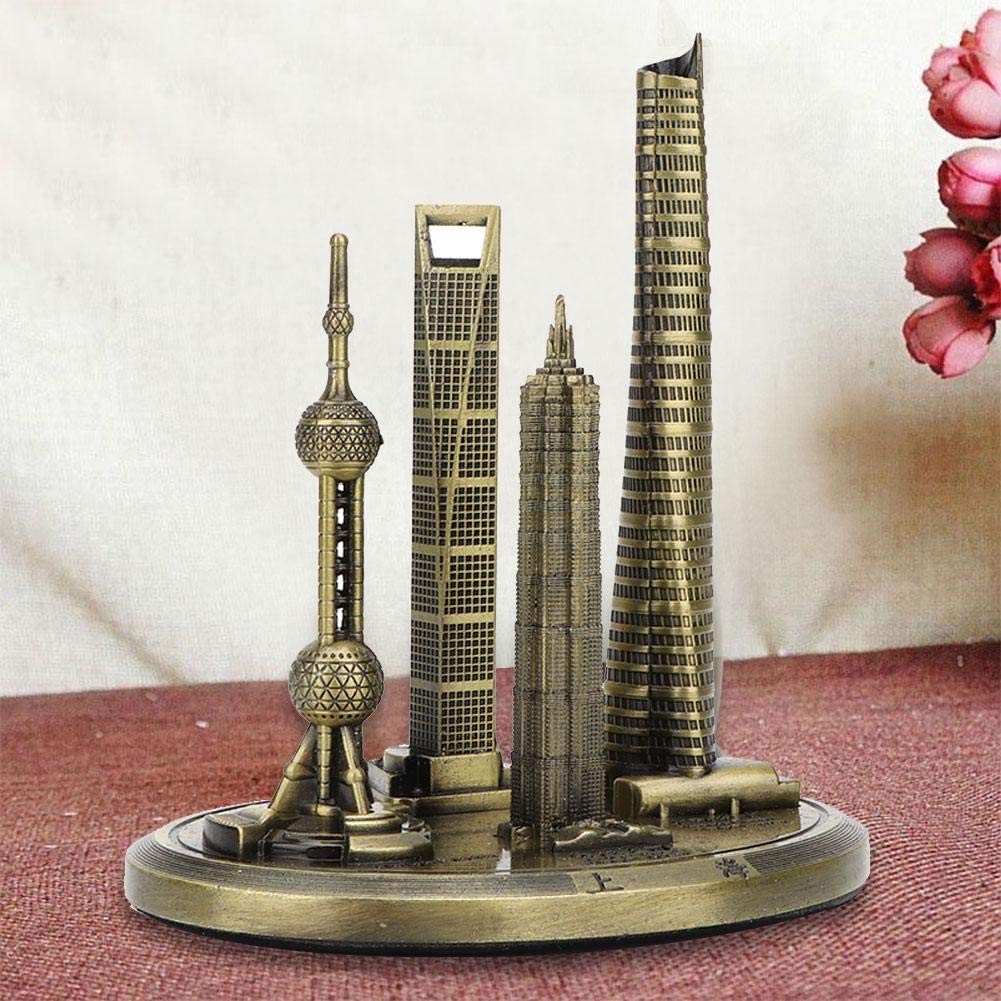 Marhynchus Oriental Pearl Tower-Gebäude-Modell Shanghai Financial Center-Gebäude-Modell Shanghai Buildings Souvenir(#1)