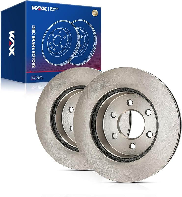 Par de discos de freio dianteiros KAX 28,7 cm para Dodge Dakota e Durango – 2 unidades