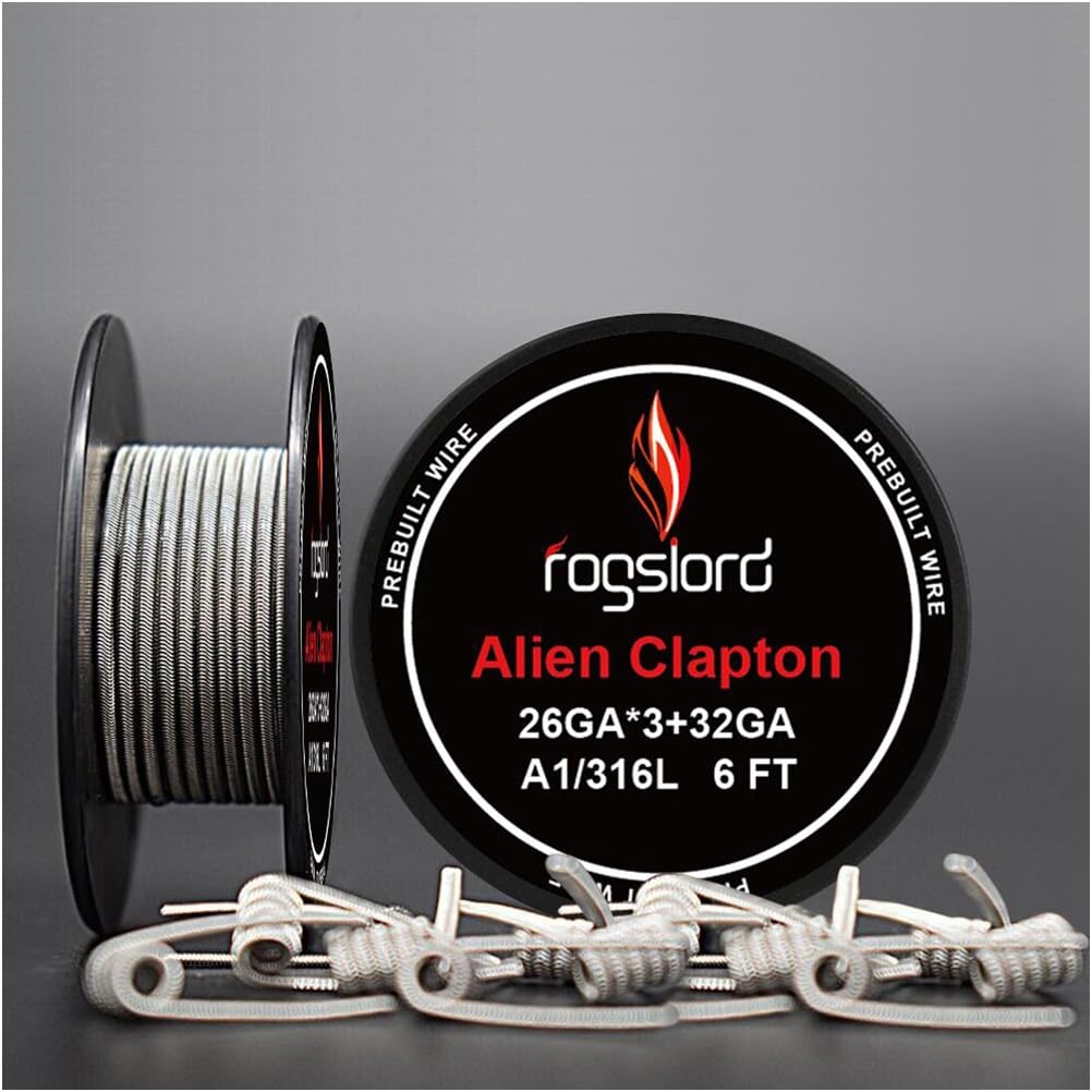 6 ft - AWG 26GAx3+32GA Alien Resistance Wire Kanthal A1+ SS316L Prebuilt Wire Coils for Household Wiring Use
