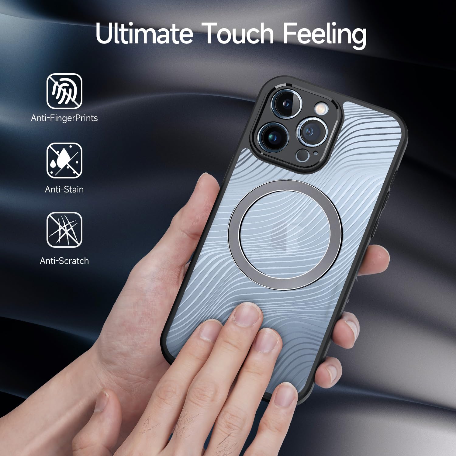 Custodia Magnetica Trasparente Progettato per iPhone 13