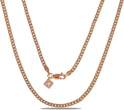 KEZEF Miami Cuban Chain 3 mm in 925 Sterling Silver – Unisex Necklace 50 cm (20 Inches) with Lobster Clasp