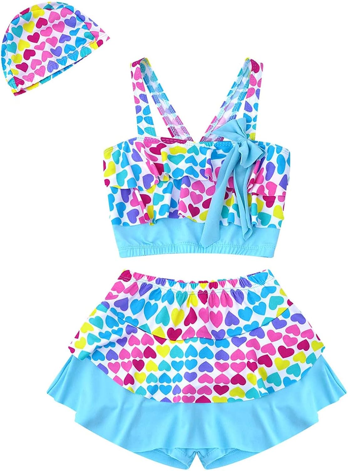 MSemis Baby Girls' 2pcs Ruffle One Shoulder Tankini Sets Swimsuit Bathing Suits: Clothing, Shoes & Jewelry