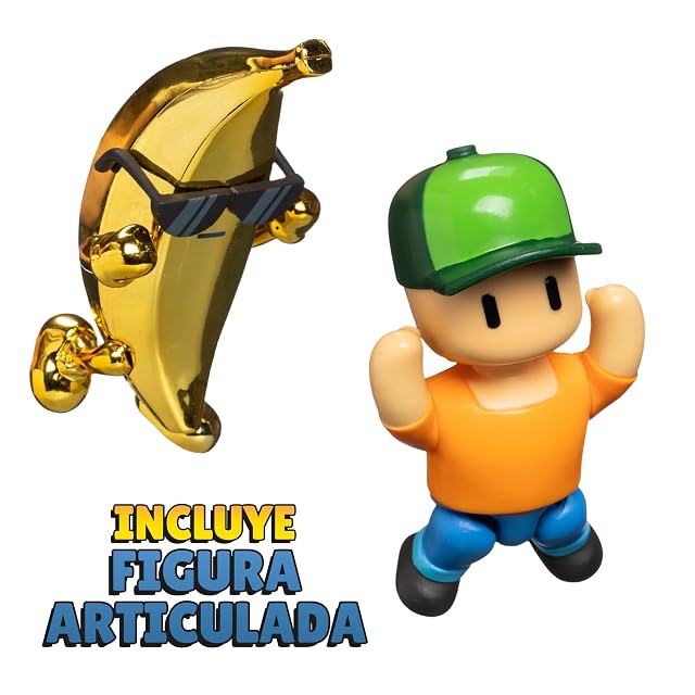 Foto 5 de 6 de Bizak Stumble Guys Playset con Figura Articulada de 7,5 cm, Recrea Escenas del Videojuego